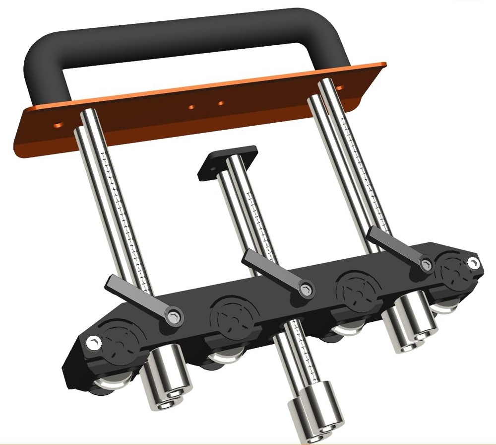 Three-Station Edge Roller Bender for bending metal roofing materials 0-90°, shee