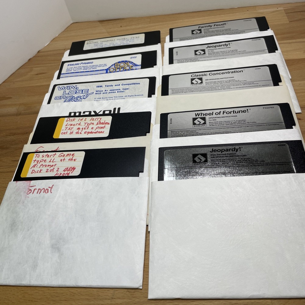Vintage Mini Floppy Disk Games
