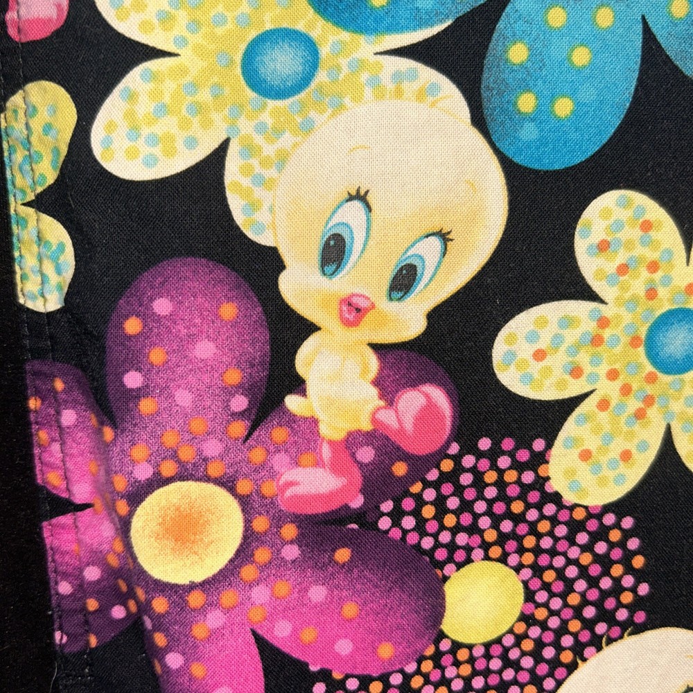 Tweetie Bird Scrubs Large Bright Colors