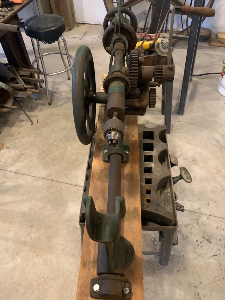Antique Champion Blower & Forge Drill Press Wall Mount