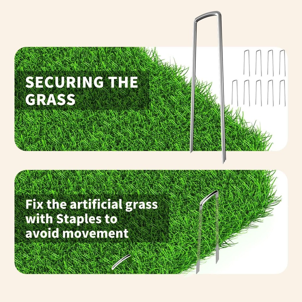 Multi-Purpose Realistic Artificial Grass for Gardens and Dog Training - 3' x 5'