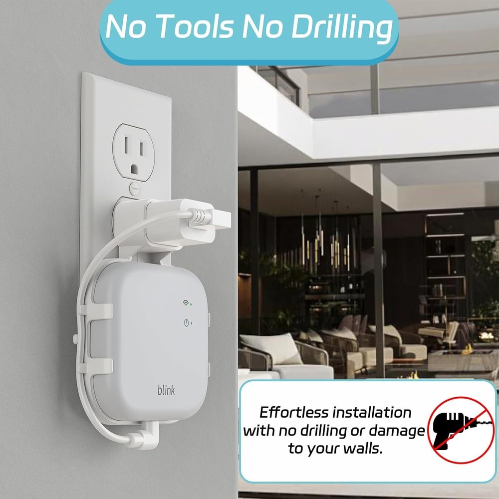 Durable Wall Bracket for Blink Sync Module XR - Screwless & Portable Solution