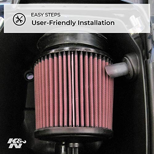 CM-8009 High Performance Replacement Air Filter, One Size, Black