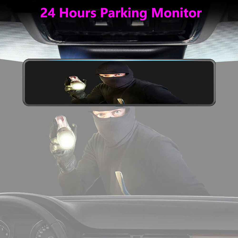 12"4G Android 8.1 Car DVRs Camera GPS Navigation Mirror Recorder mirror dash cam