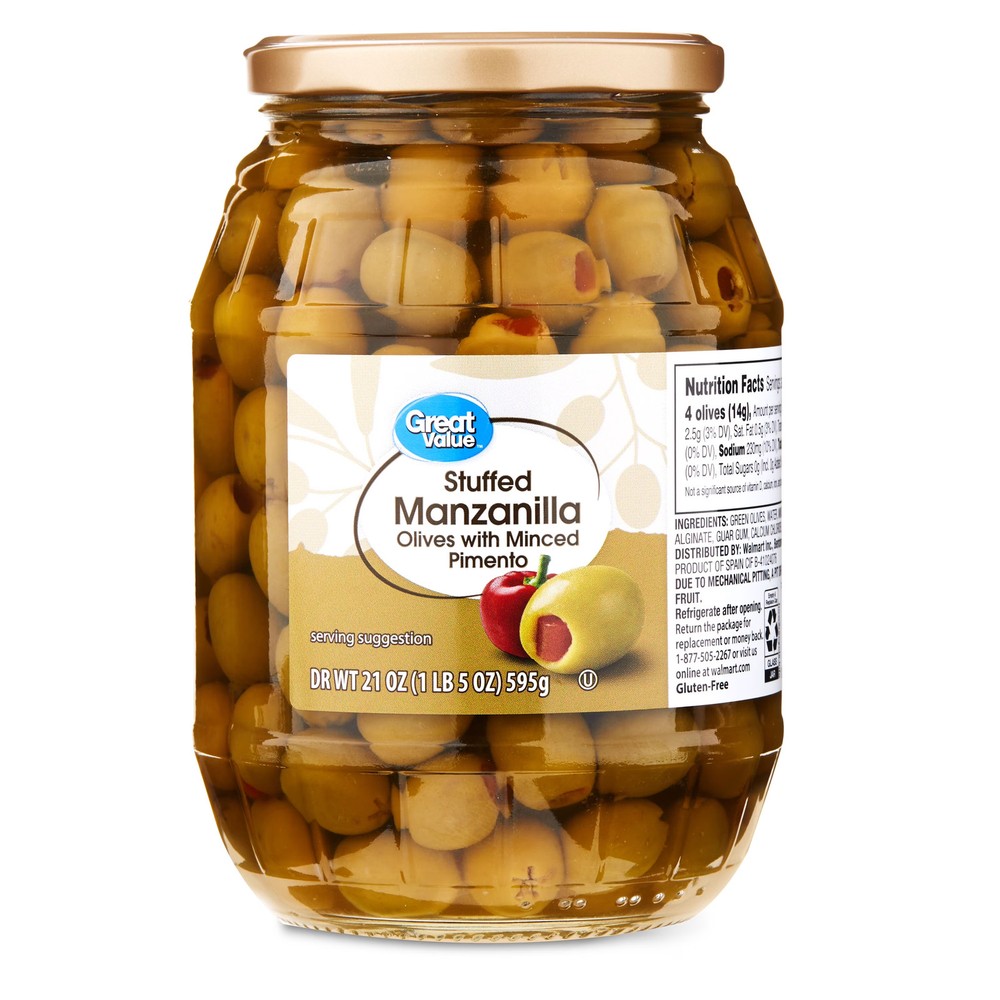 Stuffed Manzanilla Olives Minced Pimento