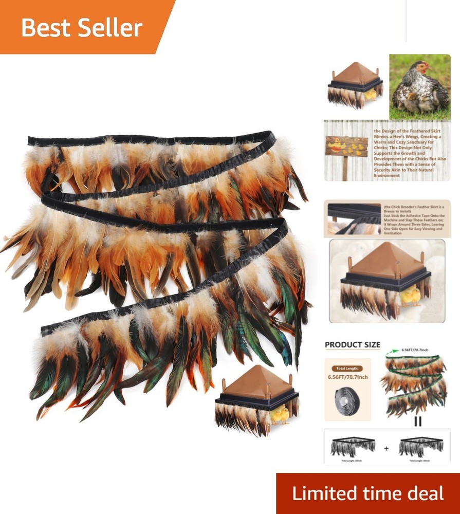 Customizable 6.5FT Brooder Heating Skirt - Easy Installation for Happy Chicks