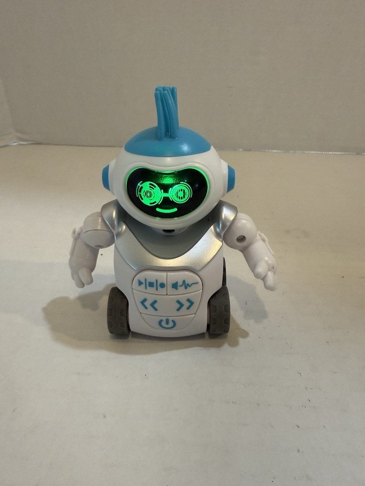 HEXBUG MoBots Ramblez Voice Changing Sidekick Blue~Lights, Sounds Robot Tested