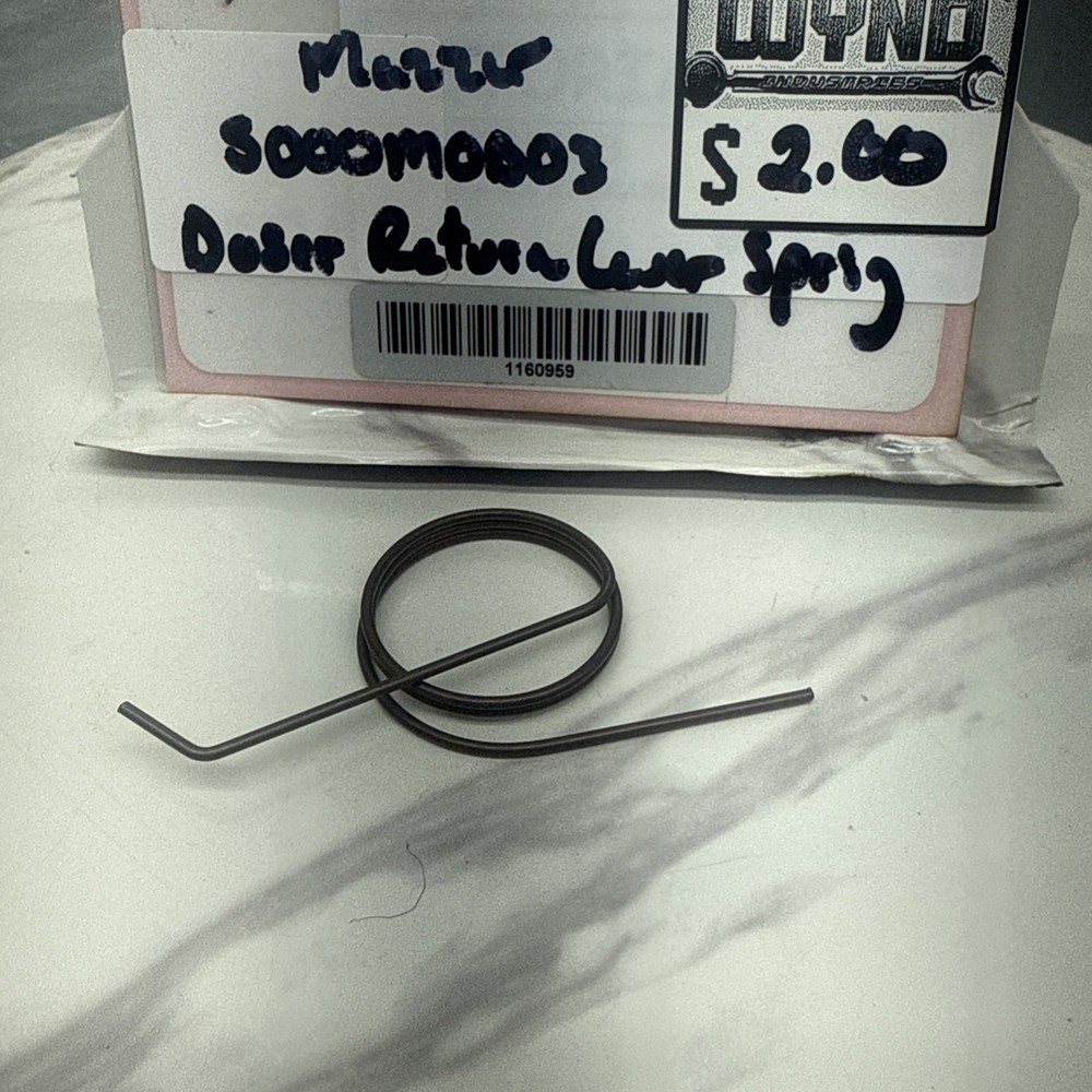 (NEW) Mazzer Espresso Grinder Lever Return Spring Part # S000M0B03