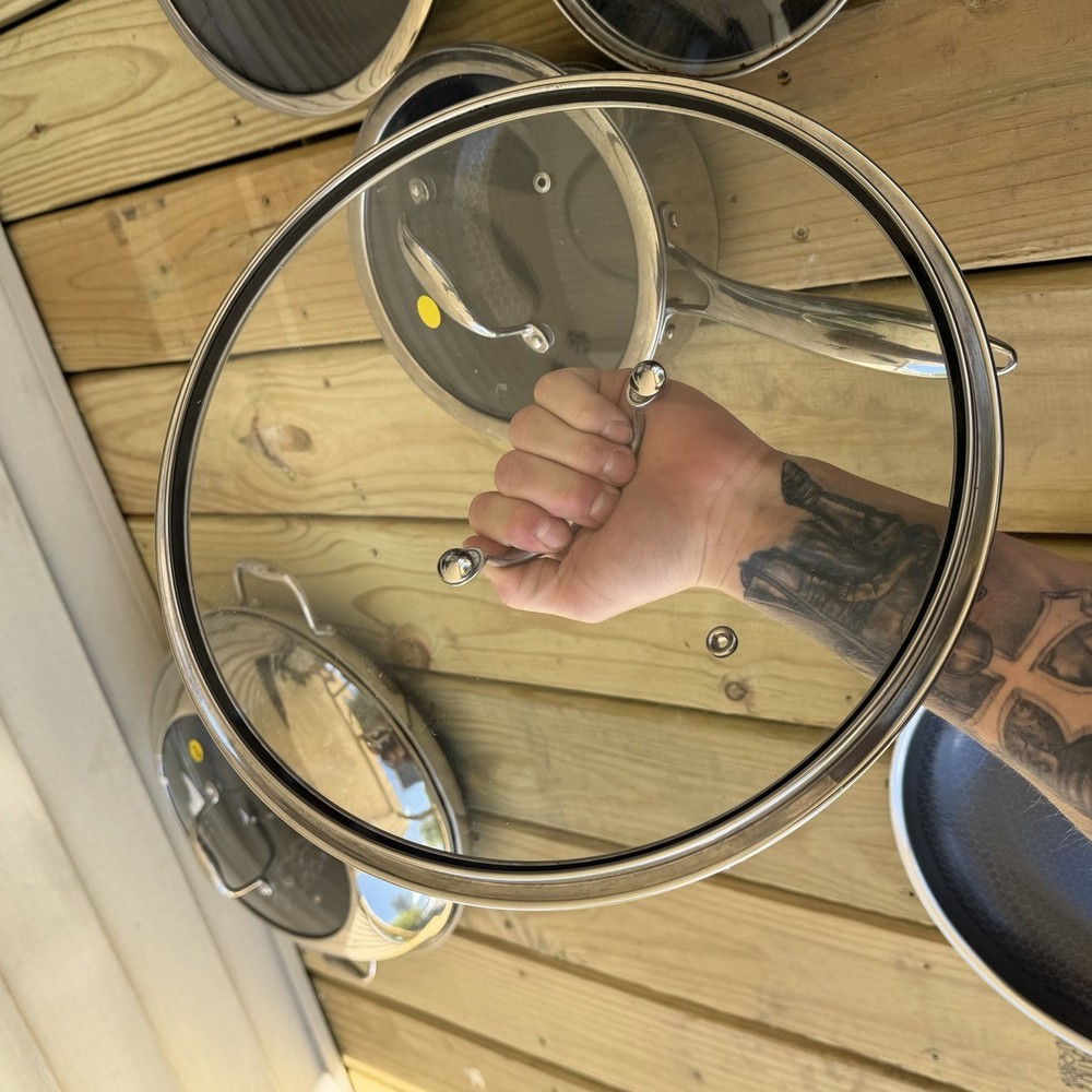 Hexclad Hybrid Cookware 10 Piece Set Preowned Great Condition