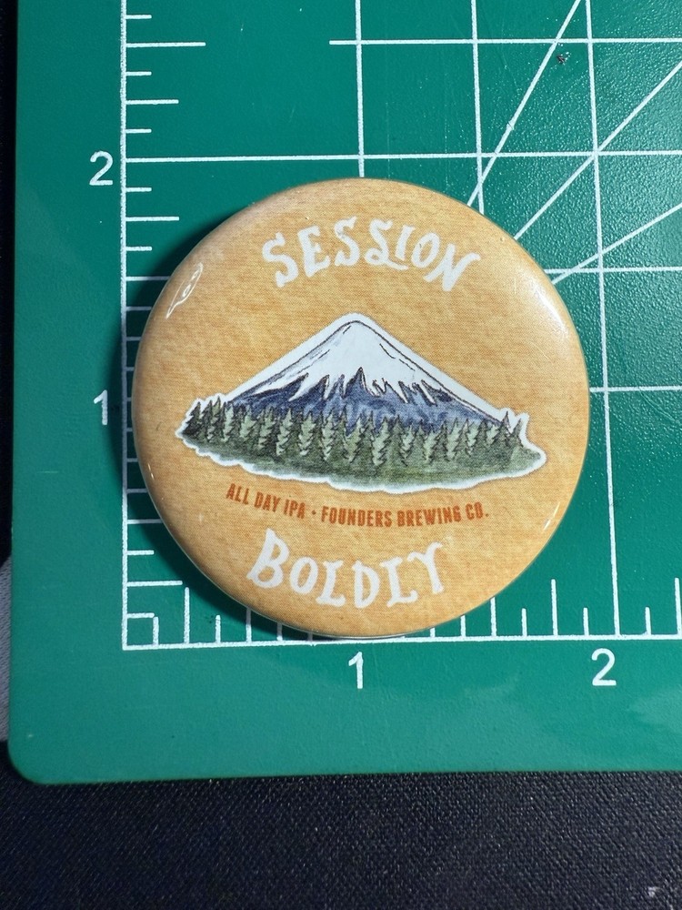 All Day IPA Session Boldly Founders Brewing Button Pin
