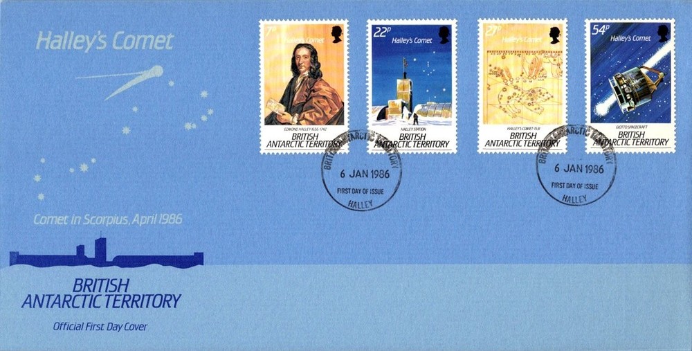 British Antarctic Territory Scott 129-132 Unaddressed.