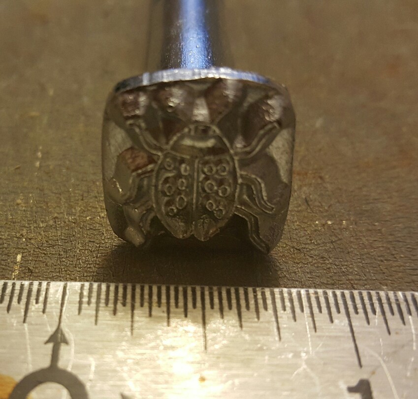 Vintage Baron Leather Stamping Tool ~ Lady bug 355