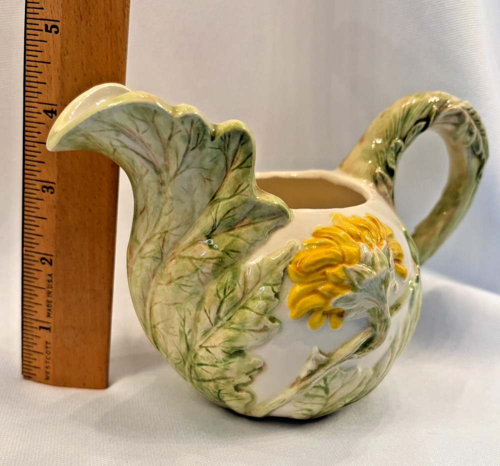 Ceramic Floral Jug Pitcher Duncan Enterprises Ceramic
