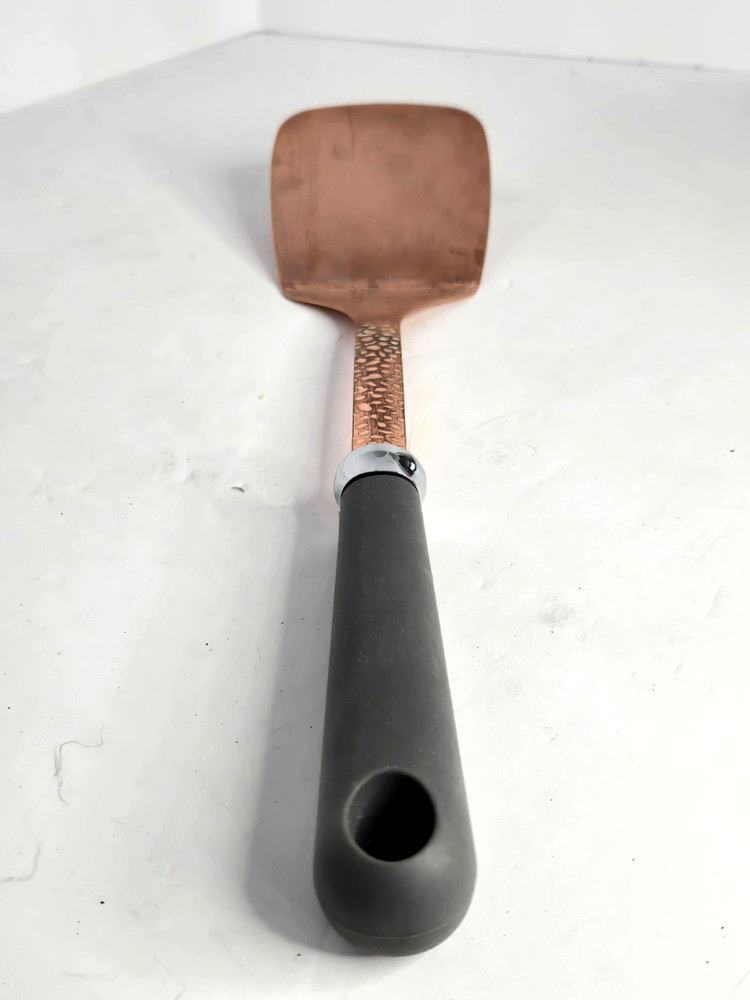 Vintage Decorative Hammered Copper Spatula 14" Long