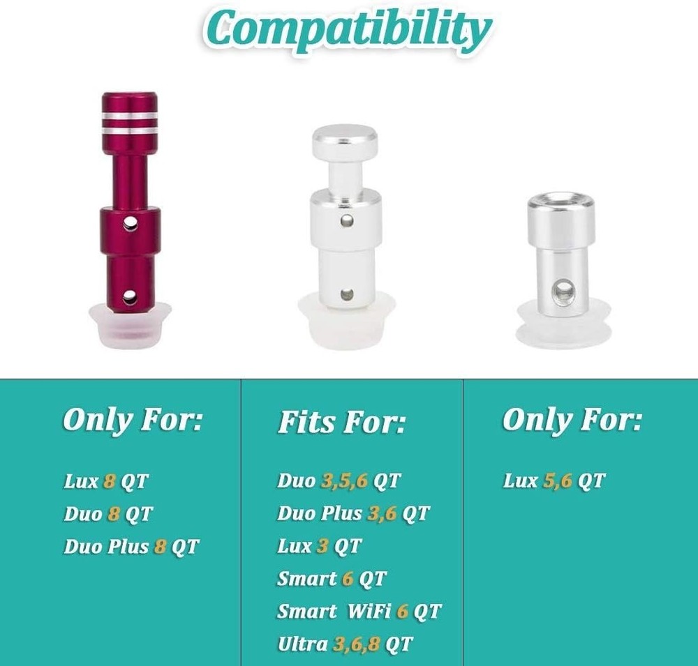 Durable Float Valve Replacement with Silicone Caps for Safe Instant Pot Cooking