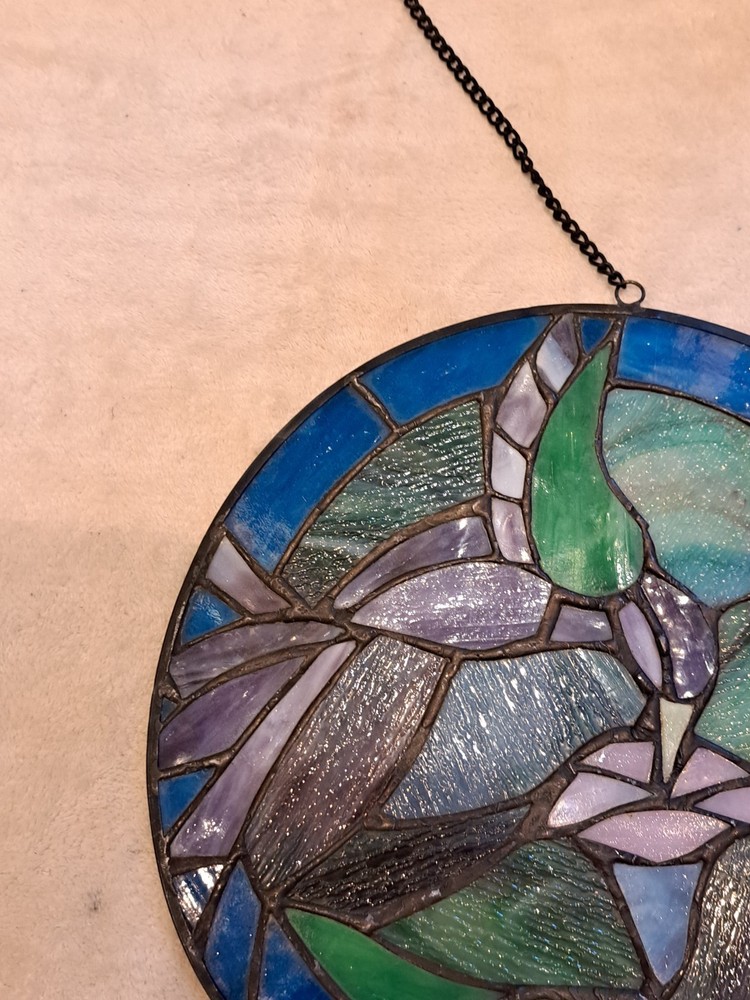 Vintage Suncatcher Hummingbird 10"