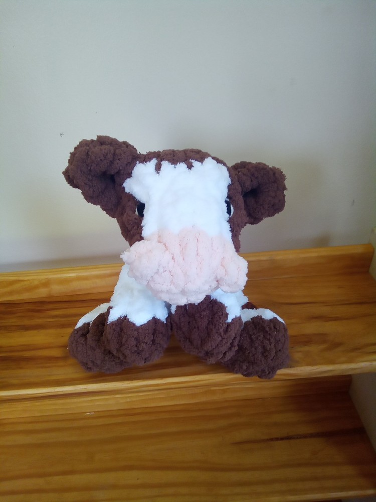 Cow Handknit Snuggler