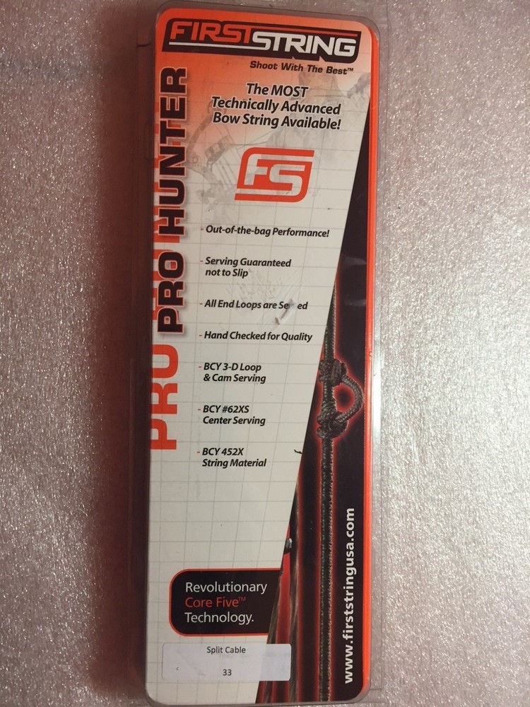 First String - Pro Hunter - Split Cable - 33", 35", 41", 42", 47 7/8" you choose