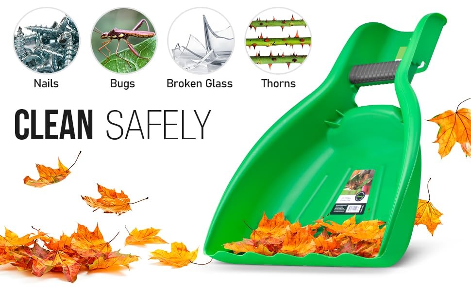 Leaf Collector, Leaf Scoops, Hand Rake for Leaf Picker Upper Gardening Hand T...