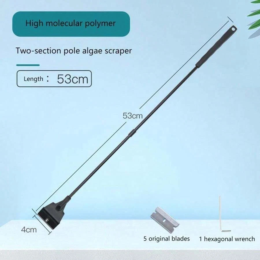 Flat Sand Algae Scraper Remover Tool Aquarium Fish Tank Glass Clean Scrubber****
