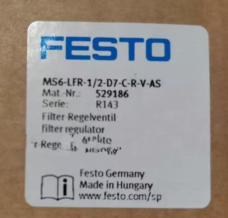 1PC FESTO MS6-LFR-1/2-D7-CRV-AS 529186 Filter Pressure Reducing Valve