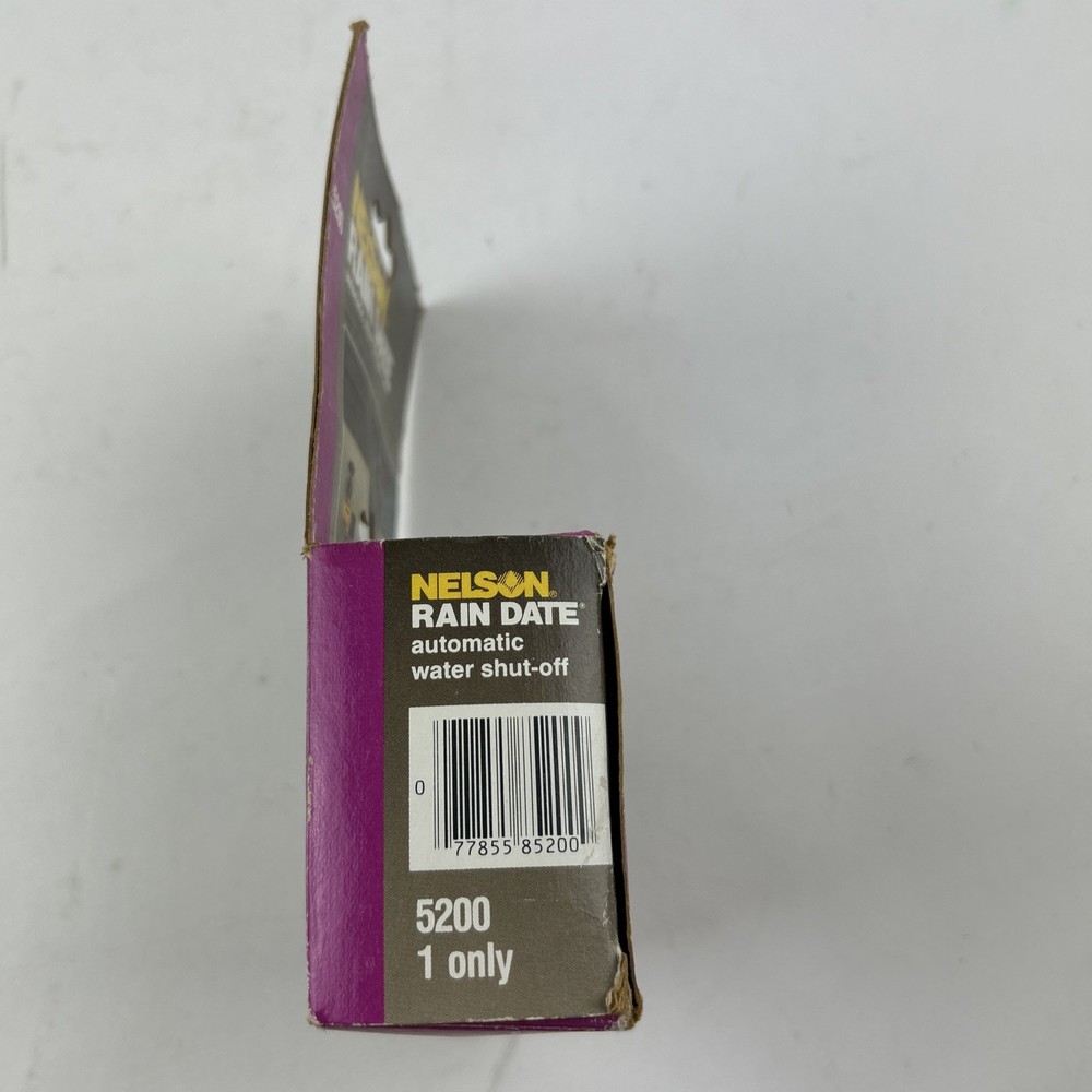 Nelson Rain Date Automatic Water Shut Off #5200 Timer Open Box
