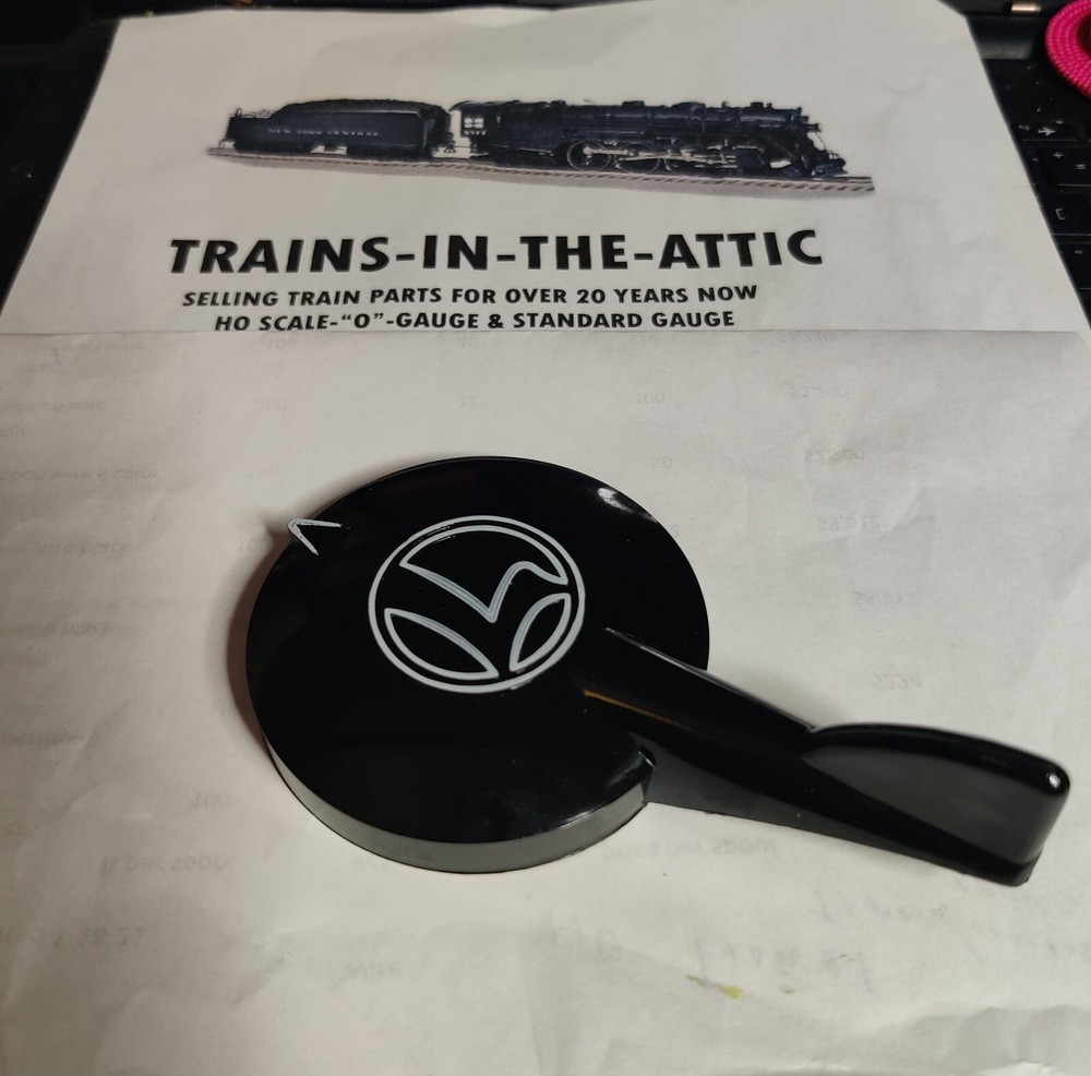 LIONEL TW BLACK TRANSFORMER HANDLE 21-2 WITH CLIP (NEW)