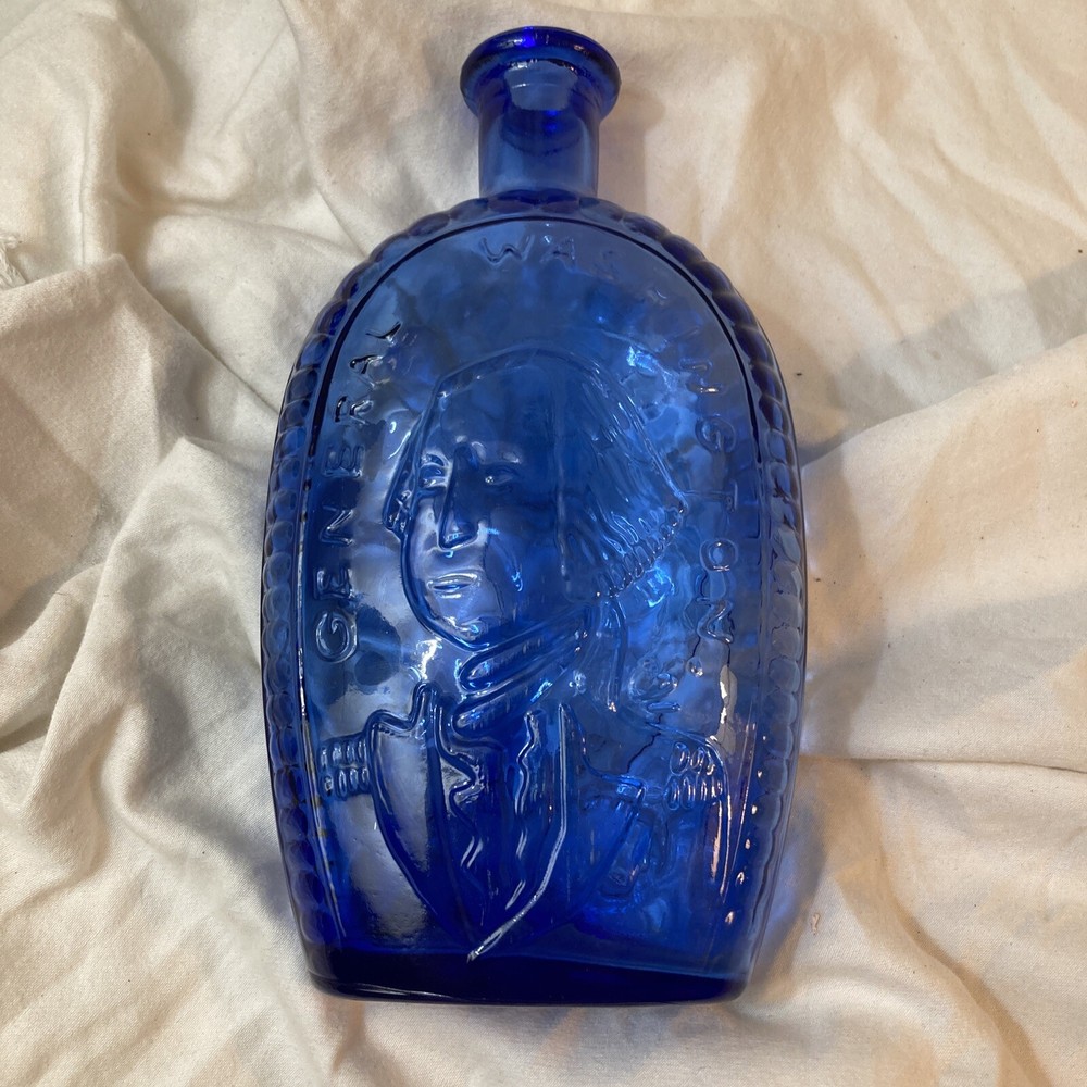 Vintage Weaton General Washington Flask Bottle 9”