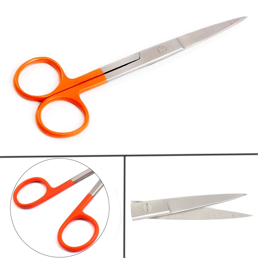 Dissecting Operating Scissors 5.5" Sharp/Sharp Straight Color Handle (Orange)