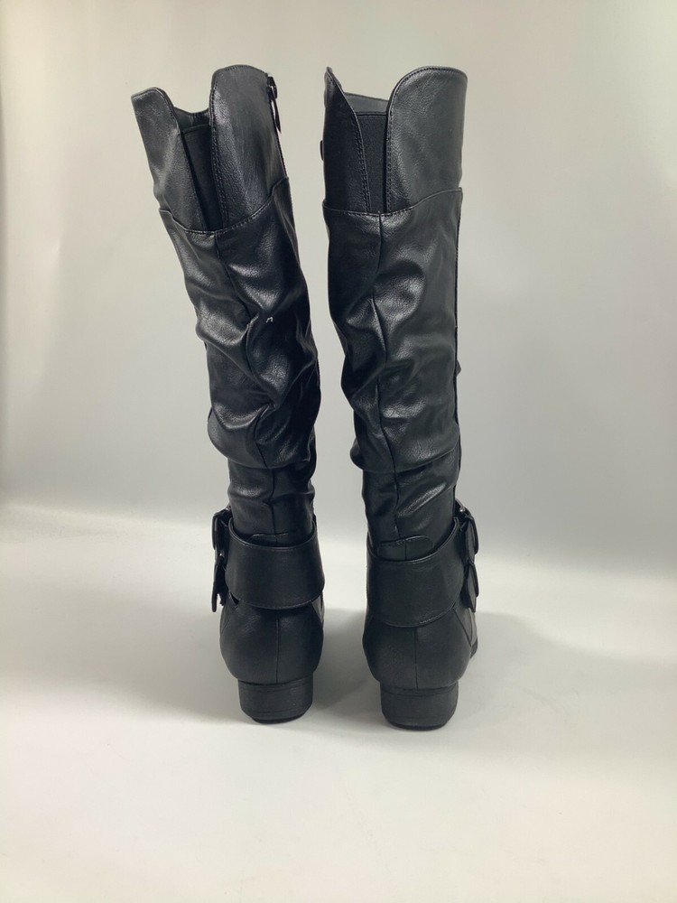 Women’s Top Moda Black Coco-20 Zip/Strap Boots NEW! NIB