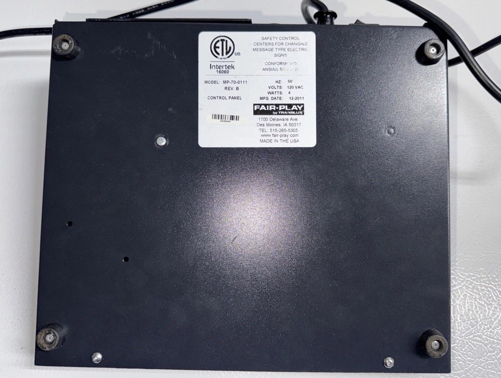 Fair-Play Translux MP70 MP-70 Wired Scoreboard Controller