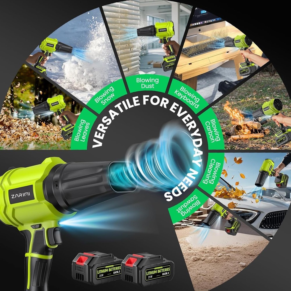 Powerful Cordless Leaf Blower Kit - Light Green