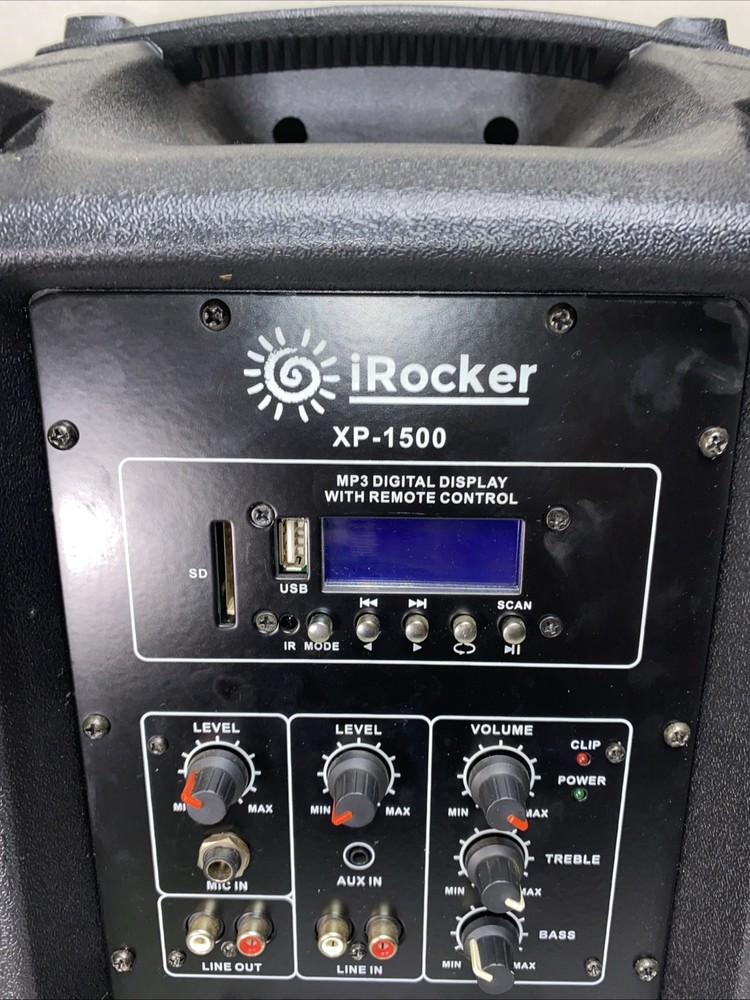 iRocker XP-1500 speaker With Stand. Used, Works