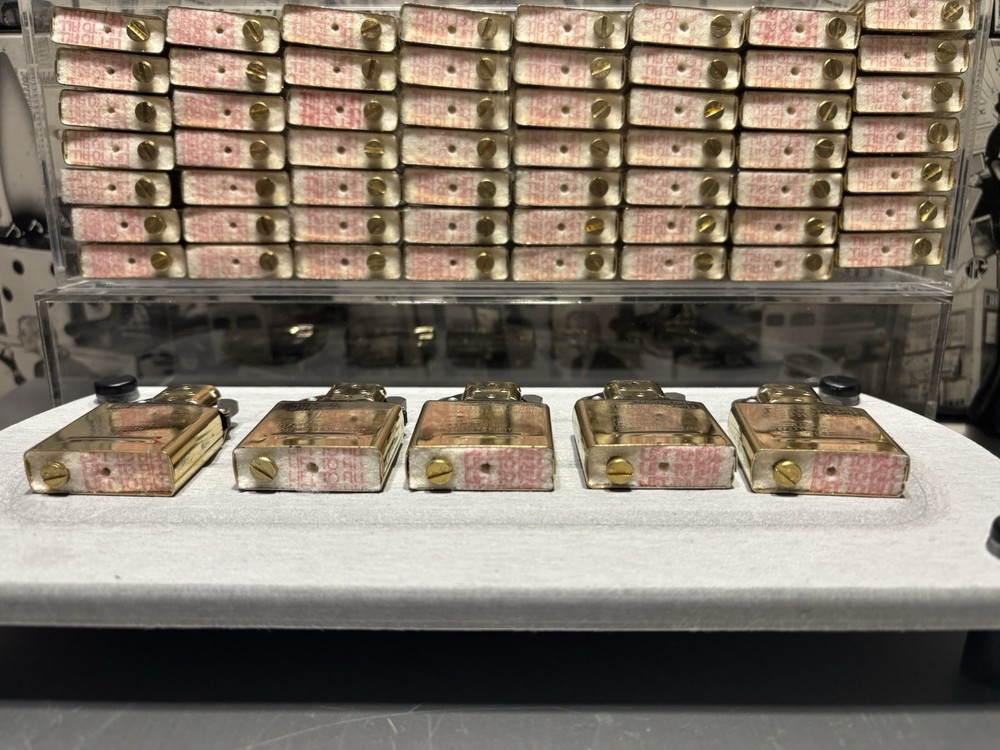 LOT 5 SET BRASS INSIDE 25 YEARS INSERT ONLY INSERT NO/BOX