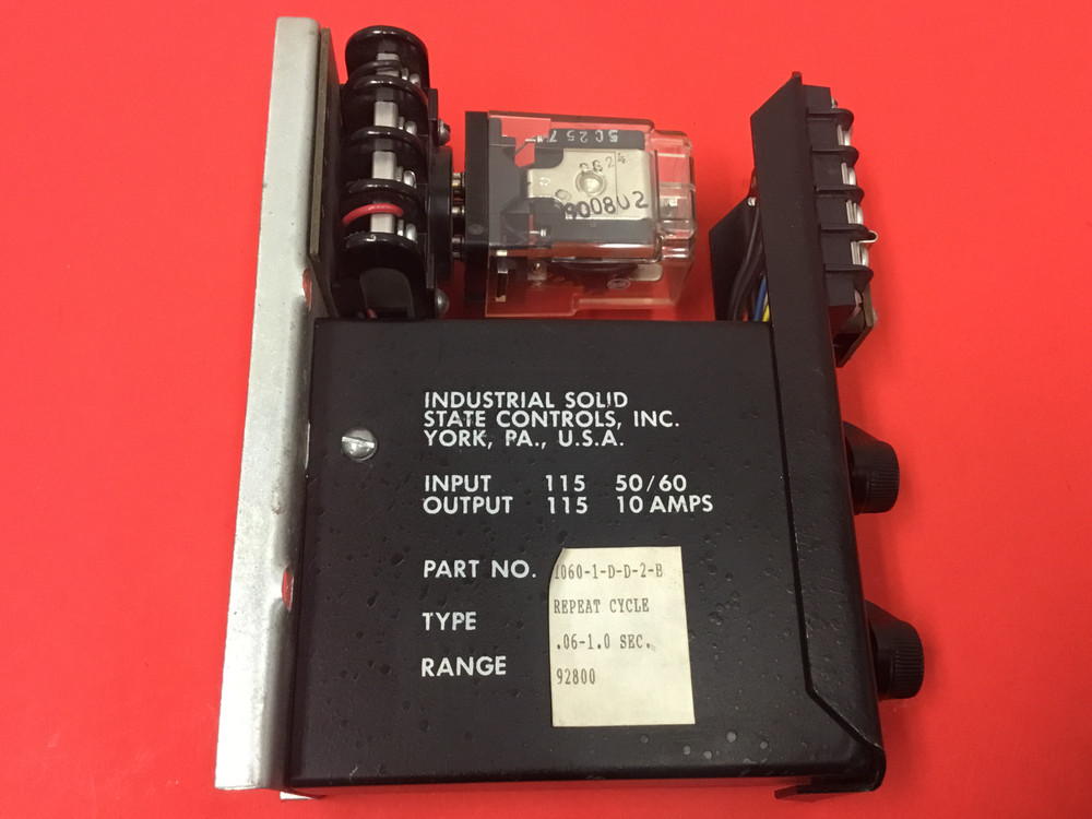 Industrial Solid State Controls - P/N: 1060-1-D-D-2-B - Repeat Cycle Timer
