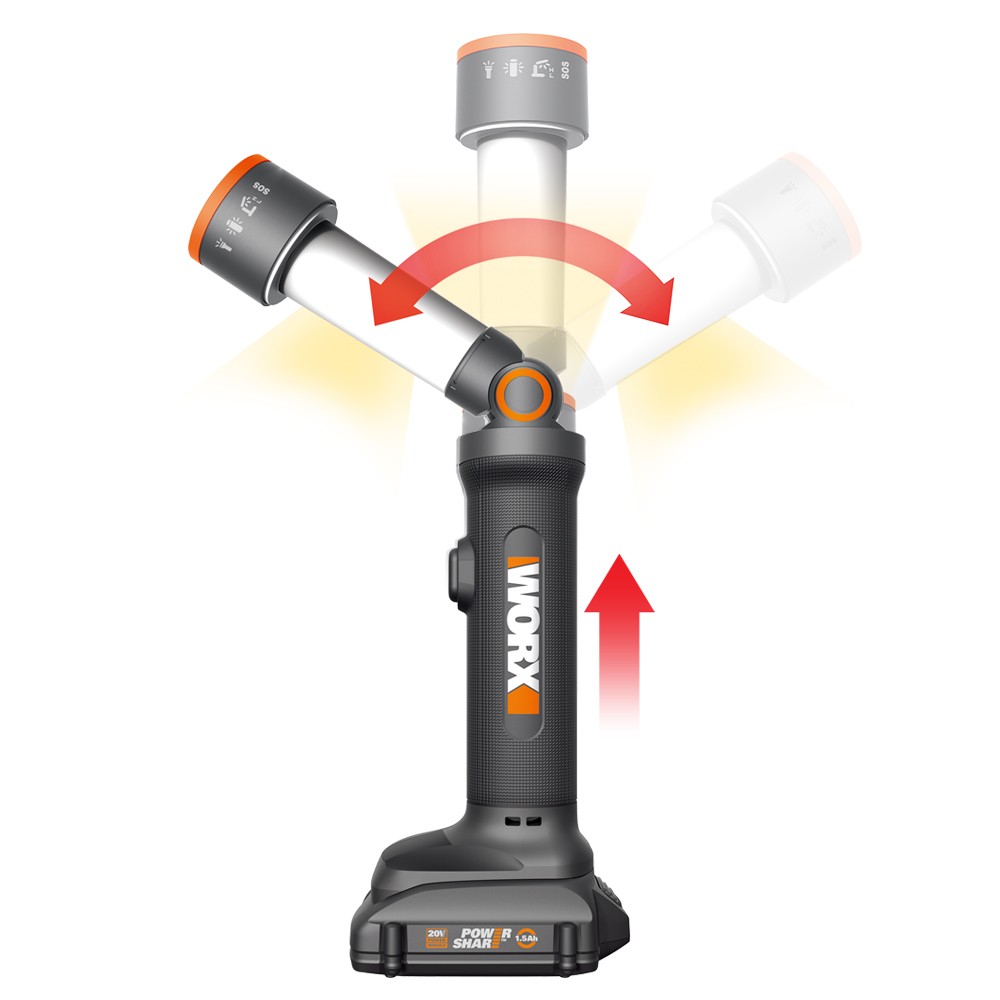 WX027L Worx 20V MaxLithium Cordless Multi-Function LED Flashlight