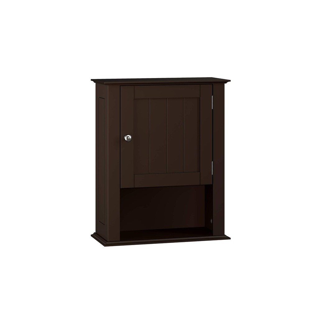 RiverRidge, Espresso Ashland Single Door Wall Cabinet, Size