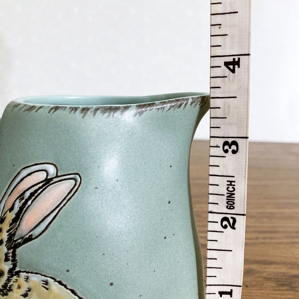 Spring Sugar Bowl & Creamer Set Hand Painted Bee Rabbit Flower Bird Lemon