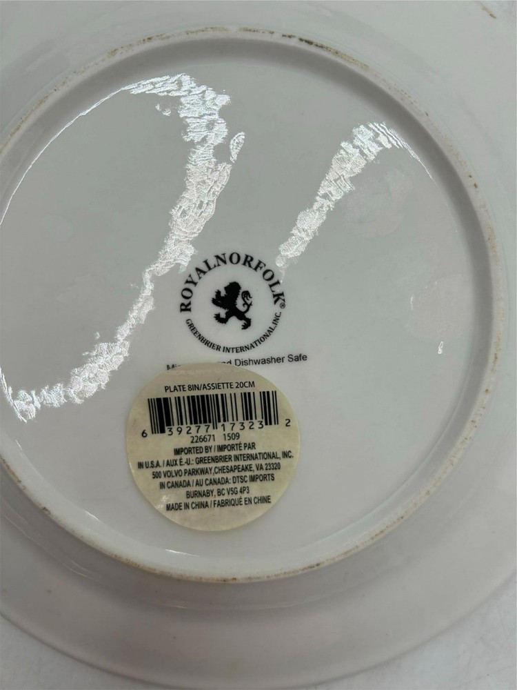 4) ROYAL NORFOLK SALAD PLATES COFFEE