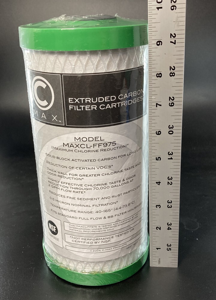 C Max MAXCL-FF975 Pleated Sediment Water Filter - 10" x 4.5" 5 Micron