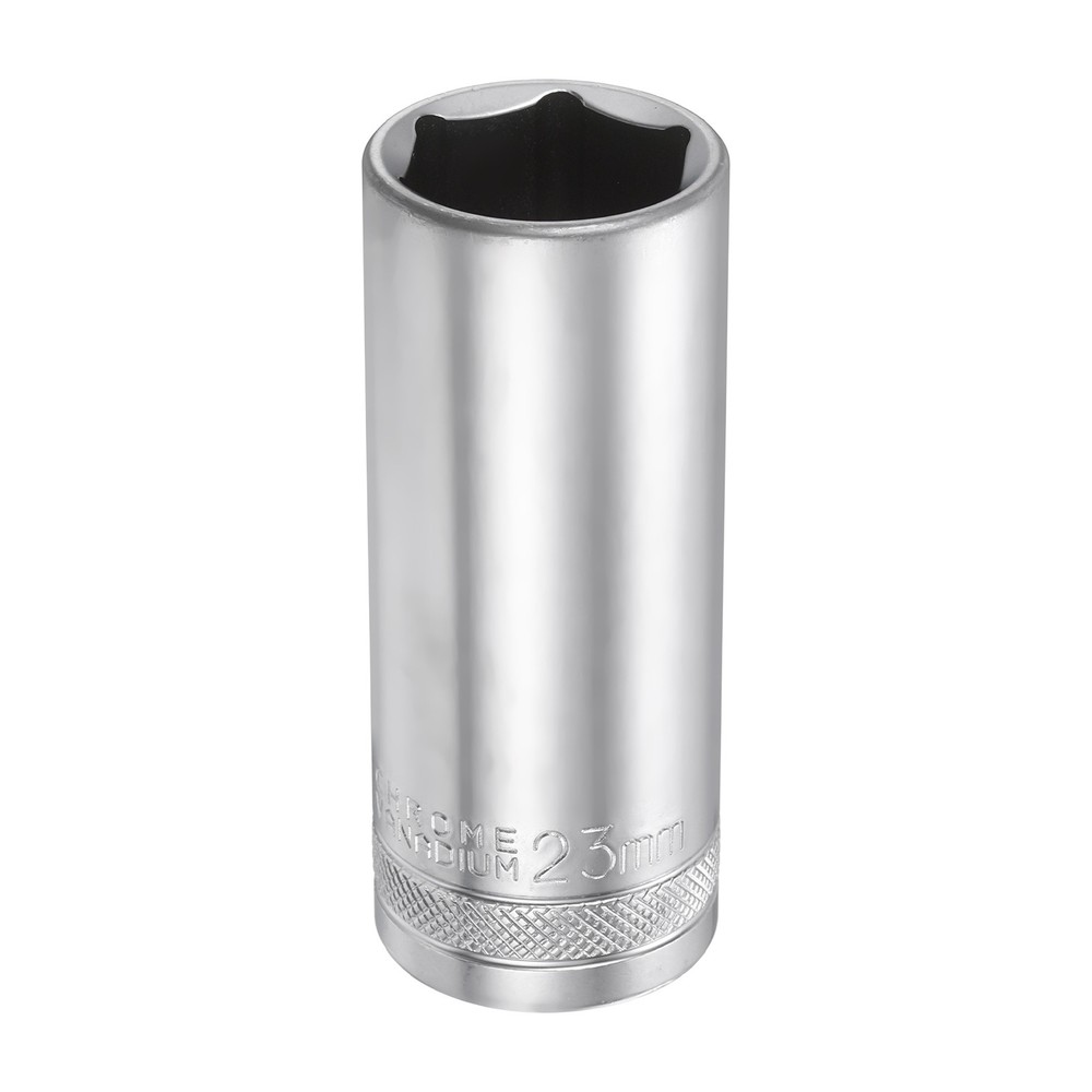 6 Points Deep Socket 1/2" Drive 23mm Nickel Plating Hex Socket 3.1" Long