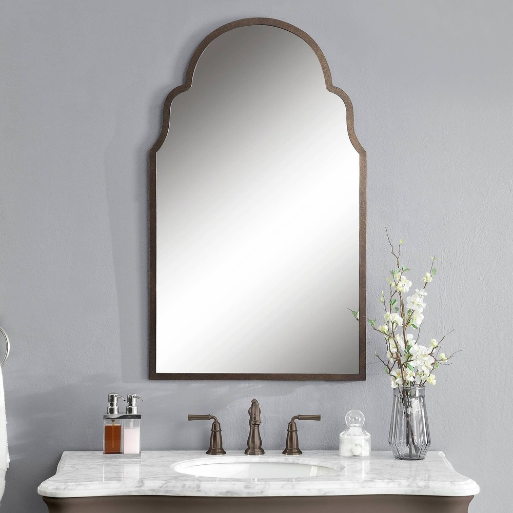 Uttermost Brayden Arch Hand Forged 41" High Wall Mirror