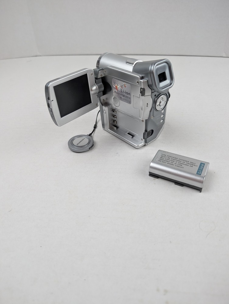 Cansonic DVX-801 Digital Camcorder Video Camera w Battery Untested Silver