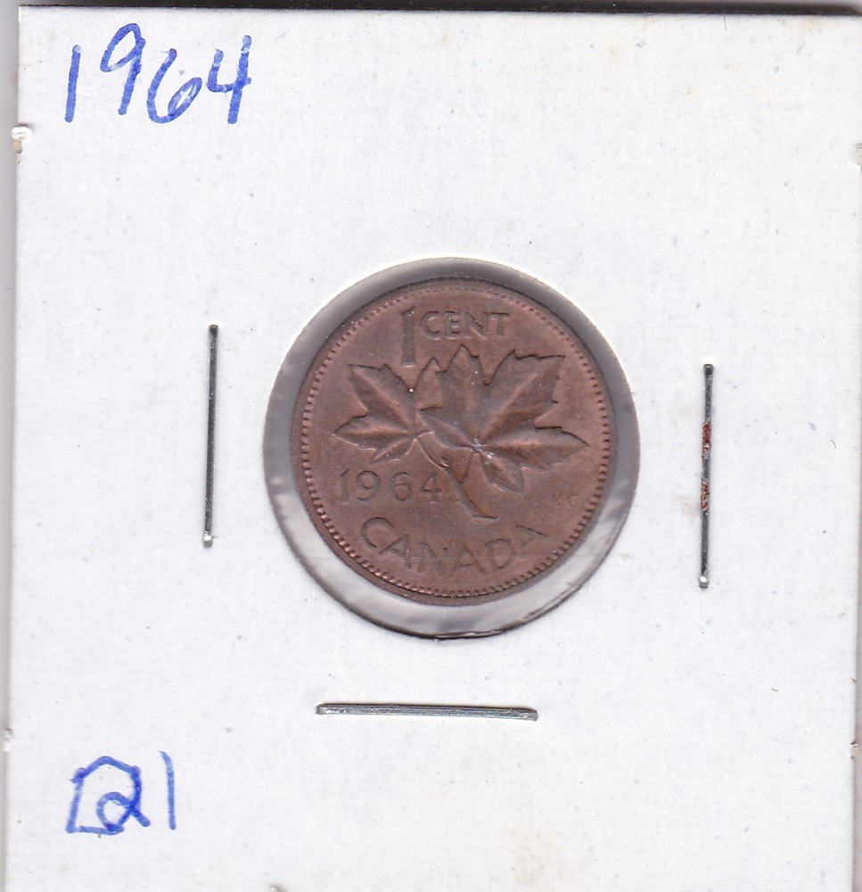 1964 Canadian Cent L21