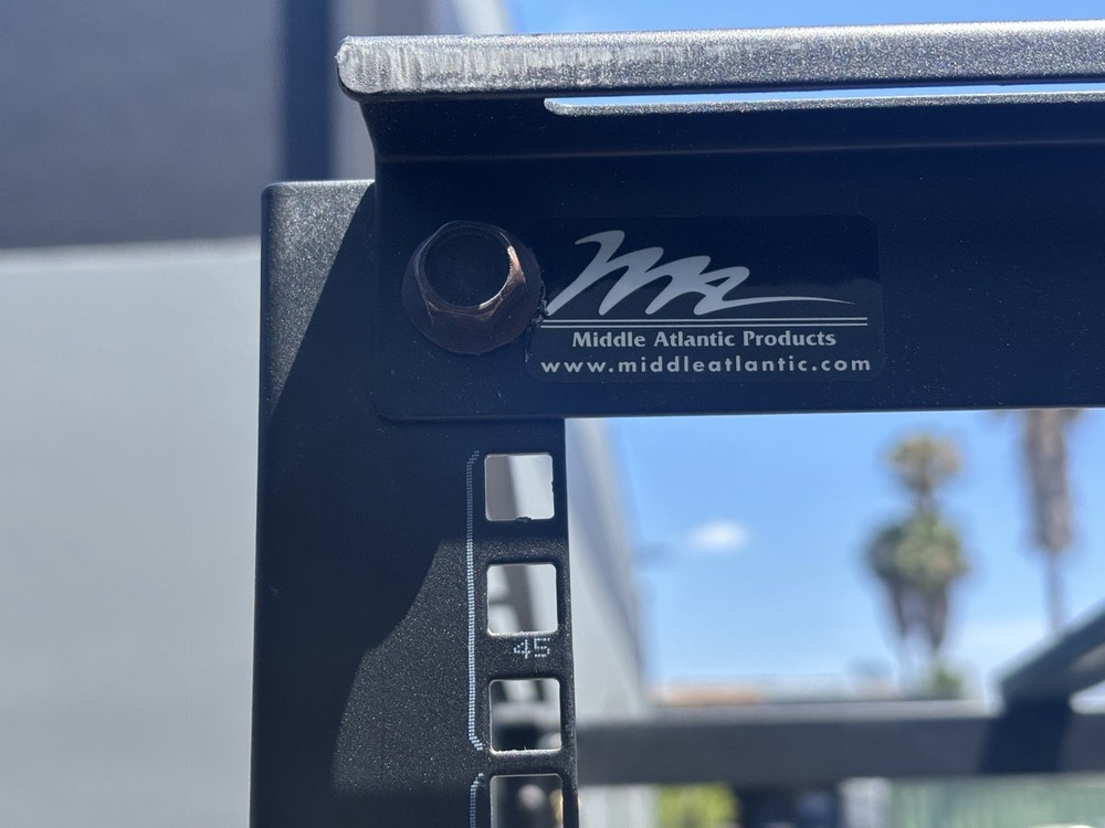 Middle Atlantic 2 Tall Racks With 9 Shelves