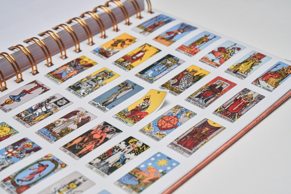 Tarot Learning Set: Learning Tarot Cards, Satin Tarot Wrap and Tarot Journal