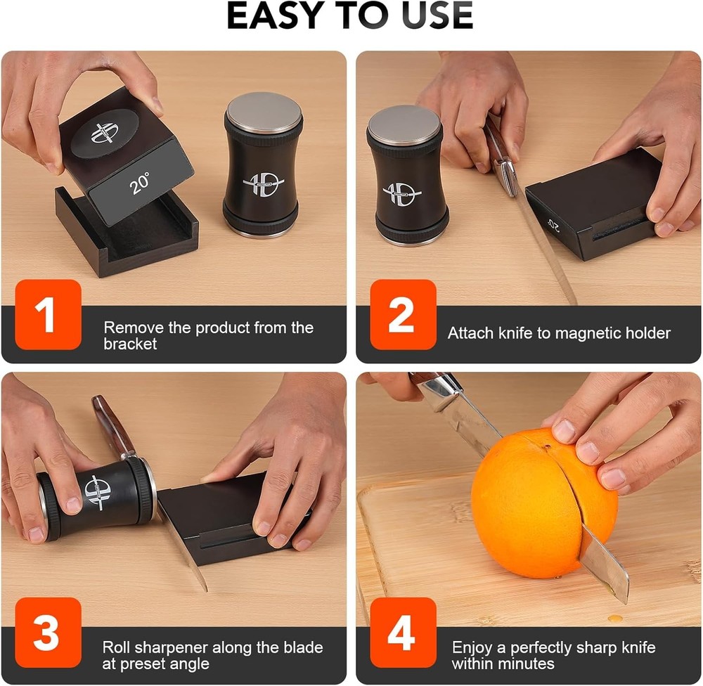 Diamond Rolling Knife Sharpener Straight Edge Roller Knife Sharpening 2-Angle