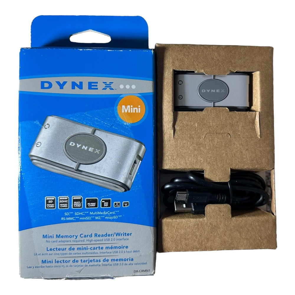 Dynex DX-CRMN1 Mini Memory Card Reader/Writer TESTED