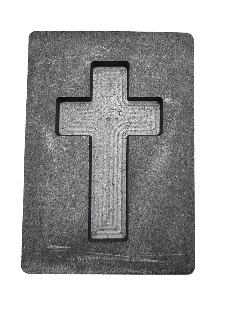Graphite Ingot Mold for Casting 5 oz Gold Cross
