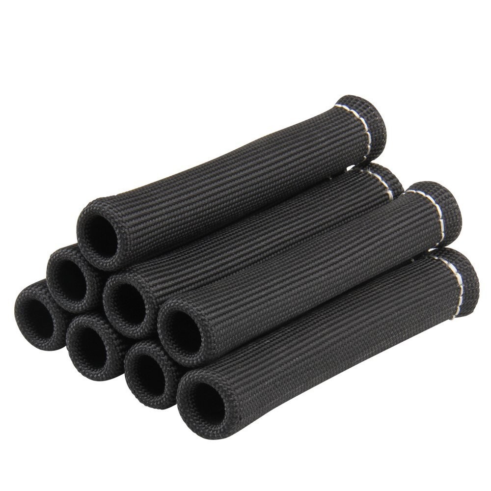 8PCS Spark Plug Heat Protector Insulating Fire Sleeve Spark Plug Wire Protector